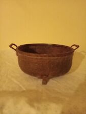 Vintage 3 Legged Brass Planter 6.5x8x4 Oval picture