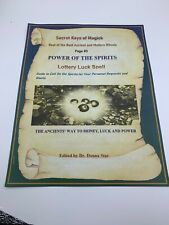 Book of Shadows LOTTERY LUCK Spell Best Spells Magick Detailed Instructions picture