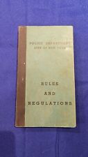 1949 NYPD New York City Police Vintage Patrol Guide Rules Antique 75 Years Old picture