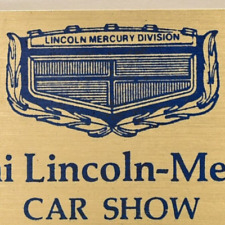 Vintage 1985 Miami Lincoln Mercury Division Car Auto Show Meet Florida Plaque picture