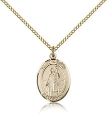 Saint Patrick Medal For Women - Gold Filled Necklace On 18 Chain - 30 Day Mo... picture