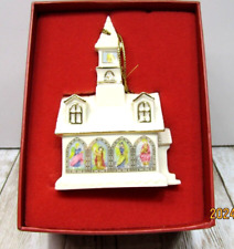 Lenox 1st Series Churches Around The World Berkshire Chapel Christmas Ornament picture