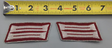 WWII/2 German Fire Police NCO pair of NOS period original matching collar tabs. picture