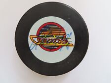 Signed NHL General Tire Hockey Game Puck Pavel Bure Vancouver Canucks picture