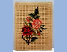 1800s antique victorian PAPER PUNCH SAMPLER FLORAL original early picture