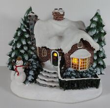 Thomas Kinkade, A Village Christmas Cottage, Battery Lighted picture