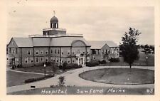 Sanford Maine~Hospital~Circle Drive~1920s Real Photo Postcard~RPPC picture