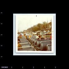 Square Color Photo MEN WOMEN WITH CAMERA ABOARD TOUR BOAT 1970 picture