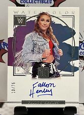 Panini IMPECCABLE WWE WATERCOLOR Auto FALLON HENLEY  /75  WS-FHL picture