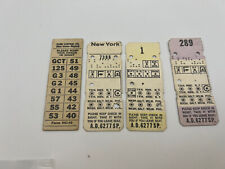 ANTIQUE 4 PENN CENTRAL CONDUCTOR SEAT CHECKS picture