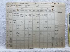 1941 1942 George School Student Schedule Newtown PA Vtg picture