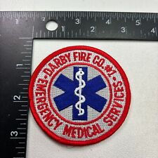 DARBY FIRE COMPANY #1 EMS EMERGENCY MEDICAL SERVICES Patch (Firefighter) 44MY picture