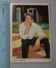 Vintage Asian Trading Collector Cards - WARREN BEATTY #74 picture
