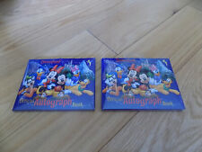 Disneyland Resort Official Autograph Book Mickey & Friends New Sealed x2 picture