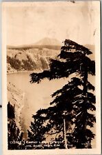 RPPC REAL PHOTO POSTCARD Vintage Postcard OR Crater Lake Mt. Scott Oregon JB16 picture