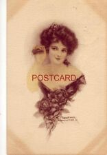 1910 J. Knowles Hare, Jr. illustration GLAMOROUS WOMAN ON PHONE picture