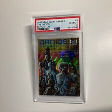 The Droids 2021 Topps Chrome Star Wars Galaxy Refractor Card #3 PSA 10 GEM MINT picture
