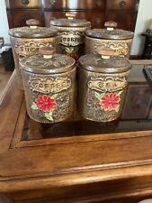 Vintage 5 Piece Treasure Craft Canister Set picture