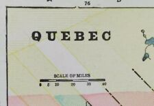 Vintage 1900 QUEBEC CANADA Map 14