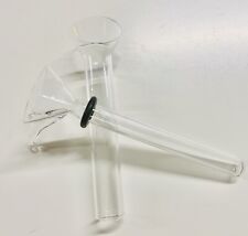 Downstem Glass Slider 8mm Bowl downstem 10mm  Clear 4” Male  (set 2 Pcs ) picture