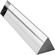 6 Inch Optical Glass Triangular Prism for Teaching Light Spectrum Physics and Ph picture