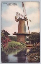 San Francisco California, Dutch Windmill Golden Gate Park, Vintage Postcard picture