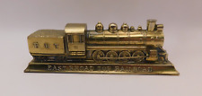 Vtg Brass Tone PA East Broad Top Railroad Cast Train Locomotive Paperweight picture