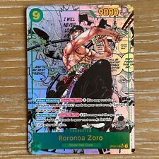 Roronoa Zoro Alternate Art Manga Rare SEC OP06-118 English One Piece Card NM+ picture
