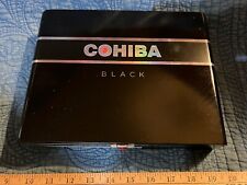 COHIBA Wooden Cigar Box, RED DOT, BLACK picture
