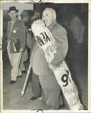 1959 Press Photo Demonstrator Joseph (Sailor) Szymankiewicz On Way To Washington picture