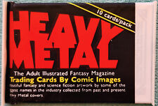 1991 Heavy Metal Sealed Pack Of 10 Collector Cards - Heavy Metal Magazine Covers picture