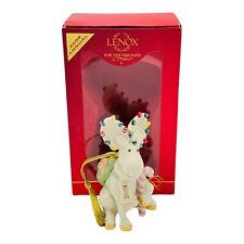 Lenox Merry Moose Trek Annual Christmas Ornament 2009 Candy Cane NEW in BOX picture