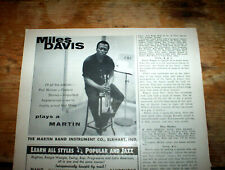 MILES DAVIS 1959 US Vintage Jazz magazine ( 5