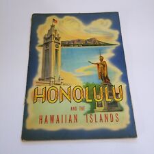 Vintage HONOLULU And The HAWAIIAN ISLANDS Souvenir Photo BOOK dated 1943 READ picture