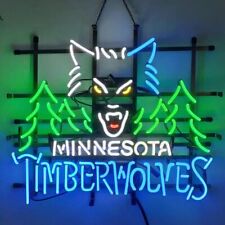 Minnesota Timberwolves Sports Neon Light Sign Lamp Bar Open Wall Decor 24