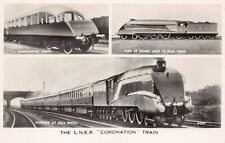 RPPC Railroad LNER Coronation Train Photo London Queen Elizabeth Postcard C54 picture