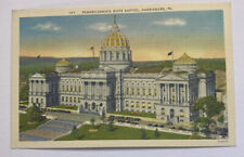 Vintage Postcard ~ PA State Capitol View ~ Harrisburg Pennsylvania picture