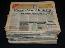 1989-1999 BINGHAMTON PRESS & SUN BULLETIN NEWSPAPERS LOT OF 35 - NP 1335A picture