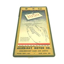 ALLEN-HAY MOTOR CO. HOOD RIVER, OR 1959 PROMO CALLENDAR NEW UNUSED VINTAGE SIGN picture