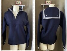 US Navy Cracker Jack Jumper Blue White Vintage Sailor Uniform Naval Men's Medium picture