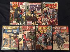 MARVEL WESTERN LOT of 7 comics: Rawhide Kid, Kid Colt Outlaw, Ringo Kid...VG+ picture