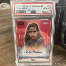 2022 Topps Chrome Star Wars Isla Farris /5 Red PSA 10 Winta picture