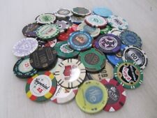 40 Casino Gaming Poker Chip Lot Las Vegas $1 New & Used Chipco Paulson Clay  picture