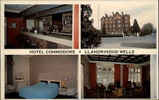 Llandudno Wales United Kingdom Hotel Commodore room interior bar postcard picture