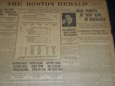 1911 AUGUST 22 THE BOSTON HERALD - HUGE PROFITS IN NEW KIND OF INSURANCE- BH 311 picture