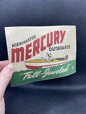Vintage 1950s Rare Mercury Outboard Dealer Display Sign Card “Full-Jeweled” picture