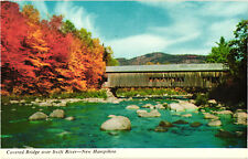 Covered Bridge Over the Swift River Passaconaway, NH Postcard Unposted picture