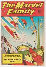 MARVEL FAMILY #61 FAWCETT 1951 SHAZAM MARY JR KURT SCHAFFENBERGER ALIEN UFO -C picture