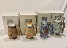 4 Brand new Avon lidded steins hand crafted in Brazil, with original packaging picture