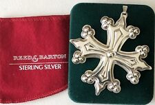 1998 Reed & Barton Sterling Silver Christmas Cross Tree Ornament #28 in Series picture